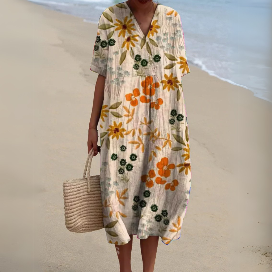 Nicole - Sommerkleid mit Blumenmuster