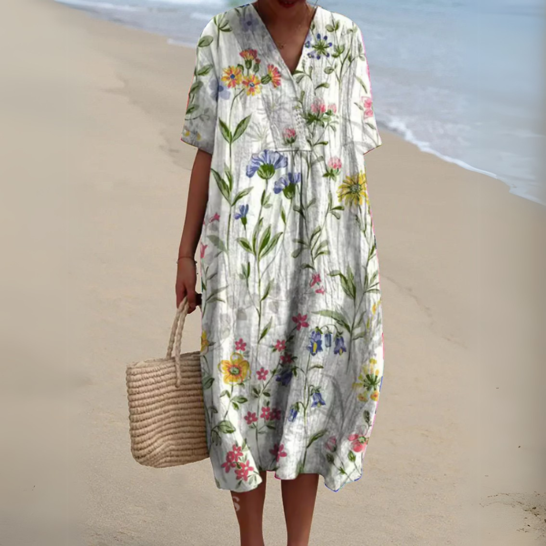 Nicole - Sommerkleid mit Blumenmuster