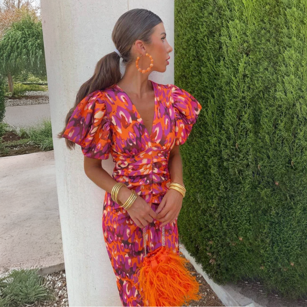 Danuta | Farbenfrohes Kleid