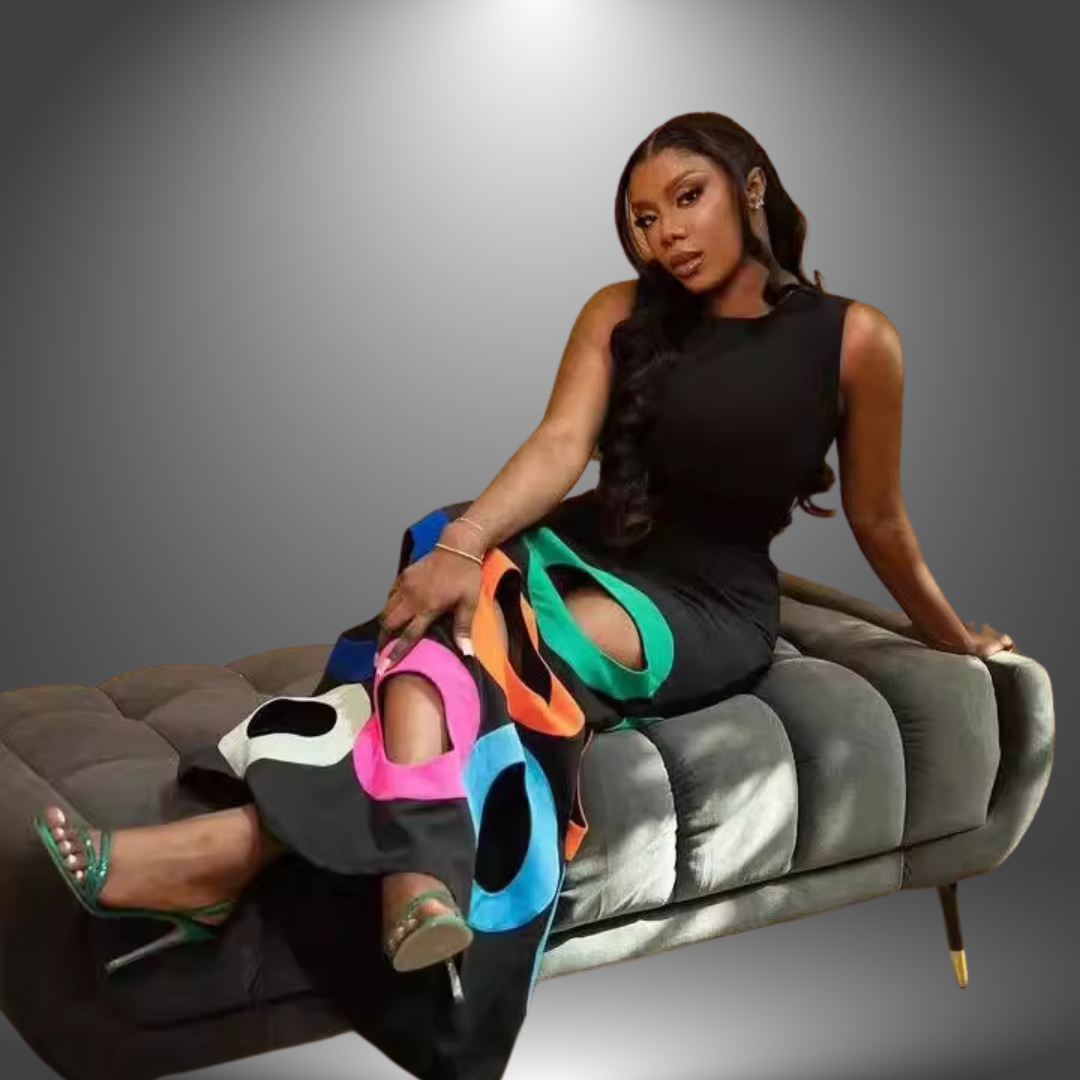 Luna - Künstlerisch Handgefertigtes Kleid