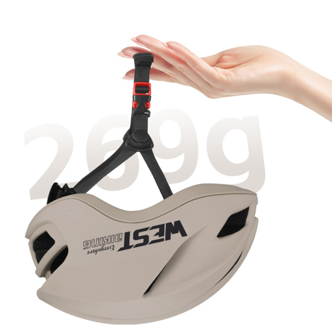 WEST BIKING Fahrradhelm Deluxe - Leicht, Verstellbar & mit Rücklicht