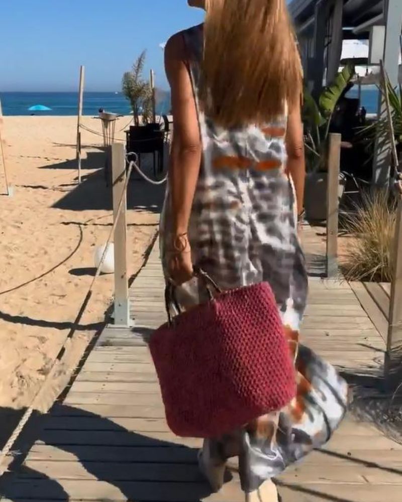 Élodie | Ärmelloses Tie-Dye-Sommerkleid