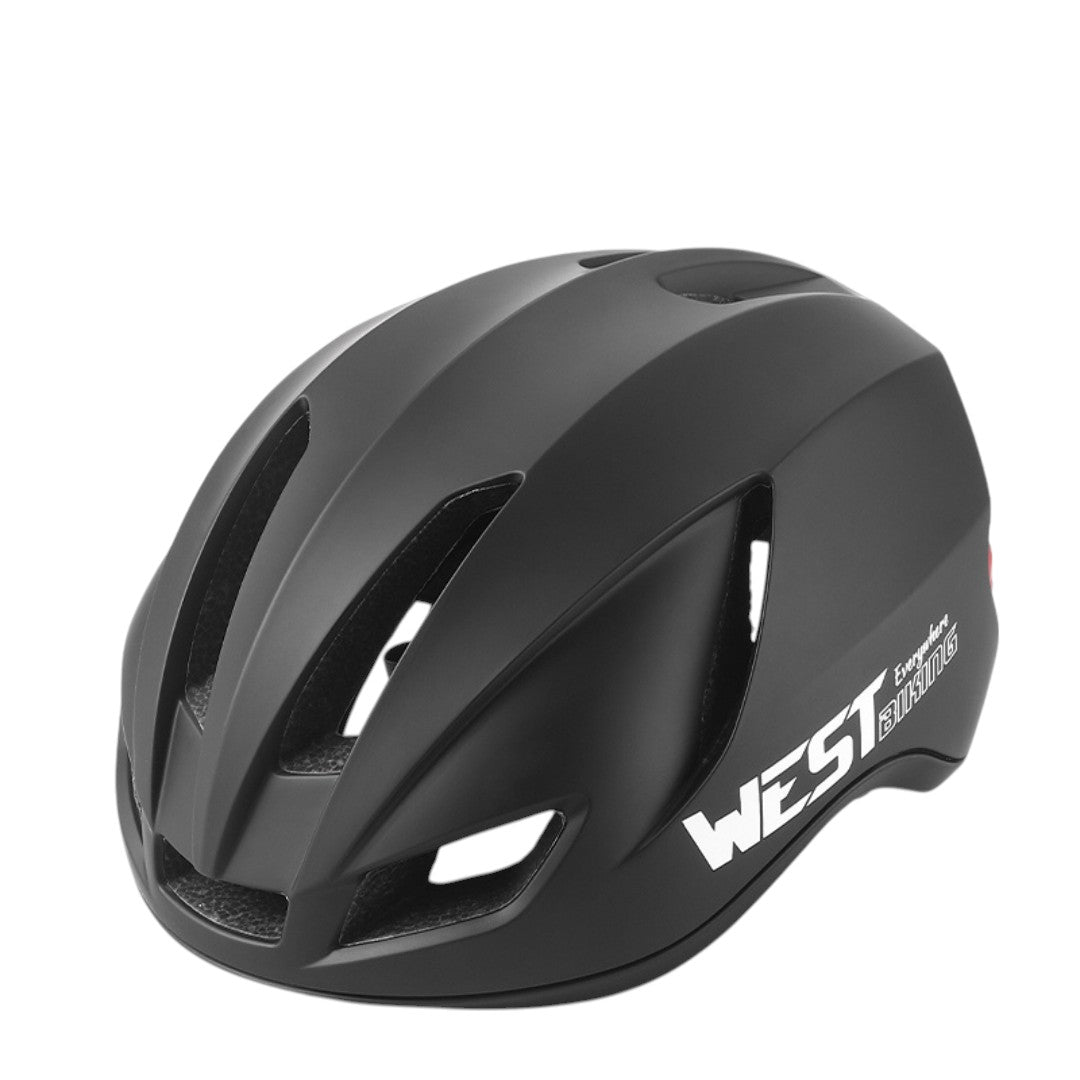 WEST BIKING Fahrradhelm Deluxe - Leicht, Verstellbar & mit Rücklicht