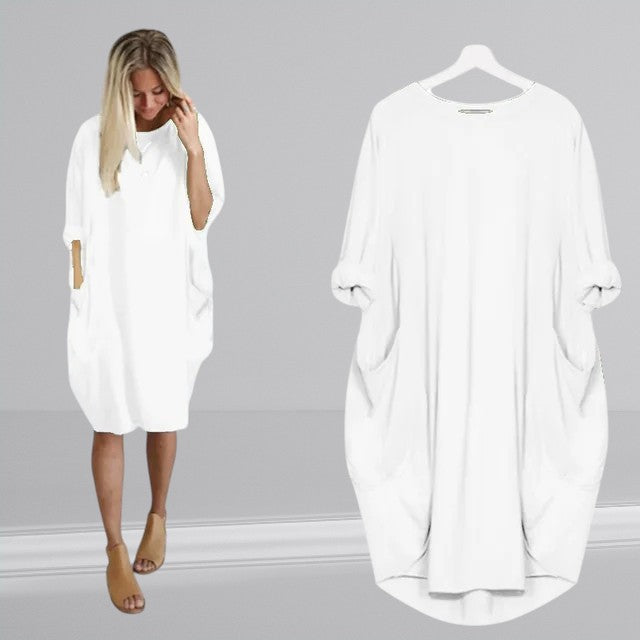 Tuva™ - Minimalistisches Taschenkleid