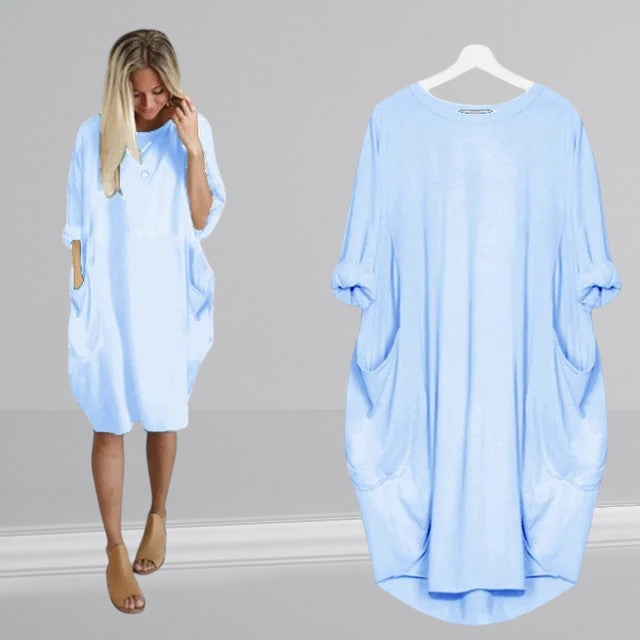 Tuva™ - Minimalistisches Taschenkleid