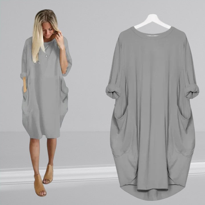 Tuva™ - Minimalistisches Taschenkleid