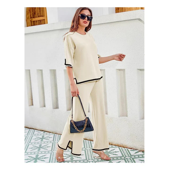 Aroha | Zweiteiliges koreanisches Outfit aus leichtem, dehnbarem und weichem Material