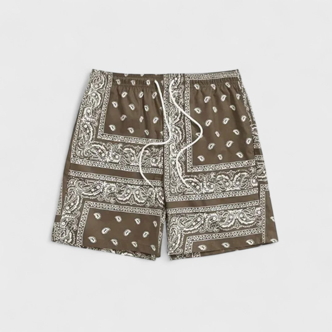 Frenk | Premium-Badehose mit Bandana-Grafik