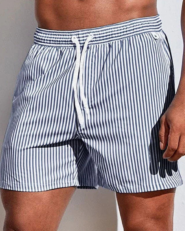 Edward | Elegante Badeshorts mit Streifen