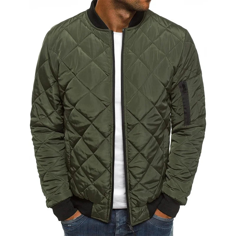 Damian™ - Lässige Jacke mit Rauten-Design