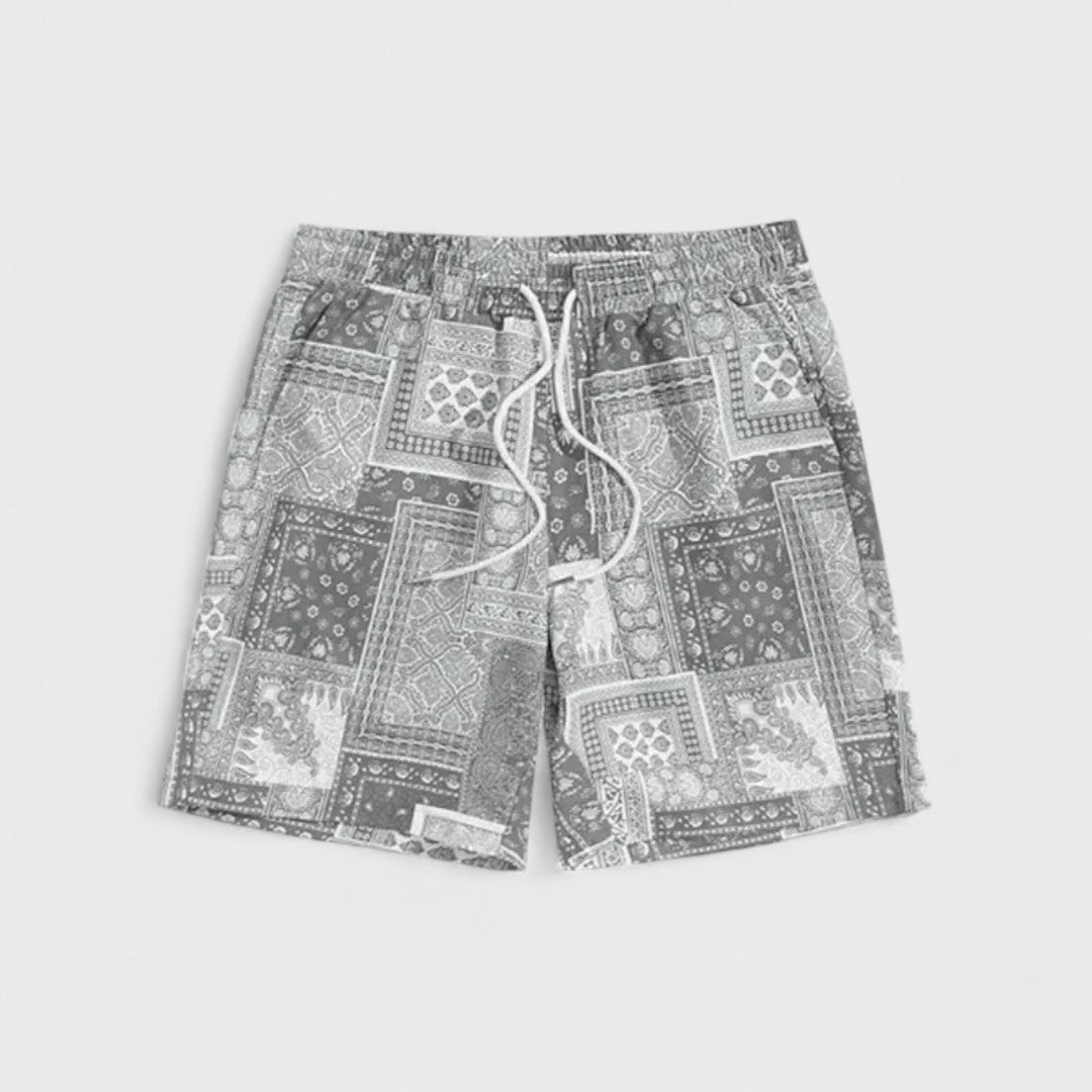Frenk | Premium-Badehose mit Bandana-Grafik