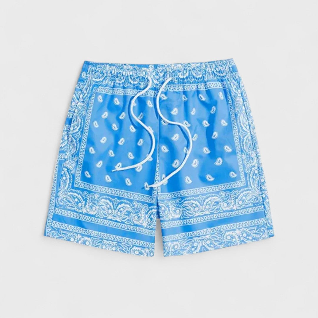 Frenk | Premium-Badehose mit Bandana-Grafik
