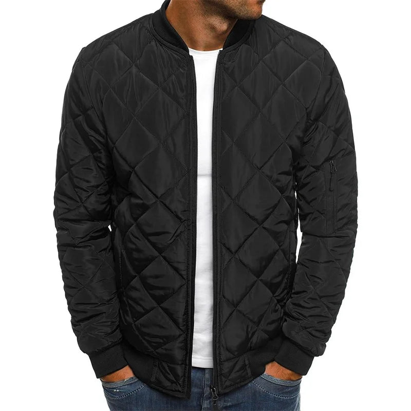Damian™ - Lässige Jacke mit Rauten-Design