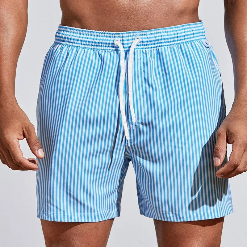 Edward | Elegante Badeshorts mit Streifen