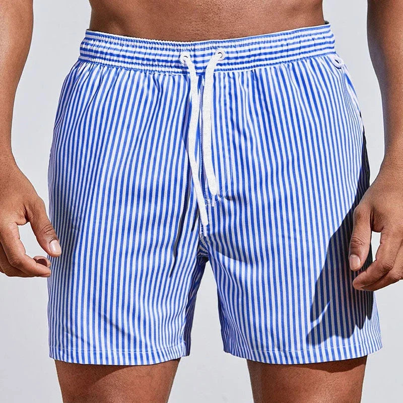 Edward | Elegante Badeshorts mit Streifen