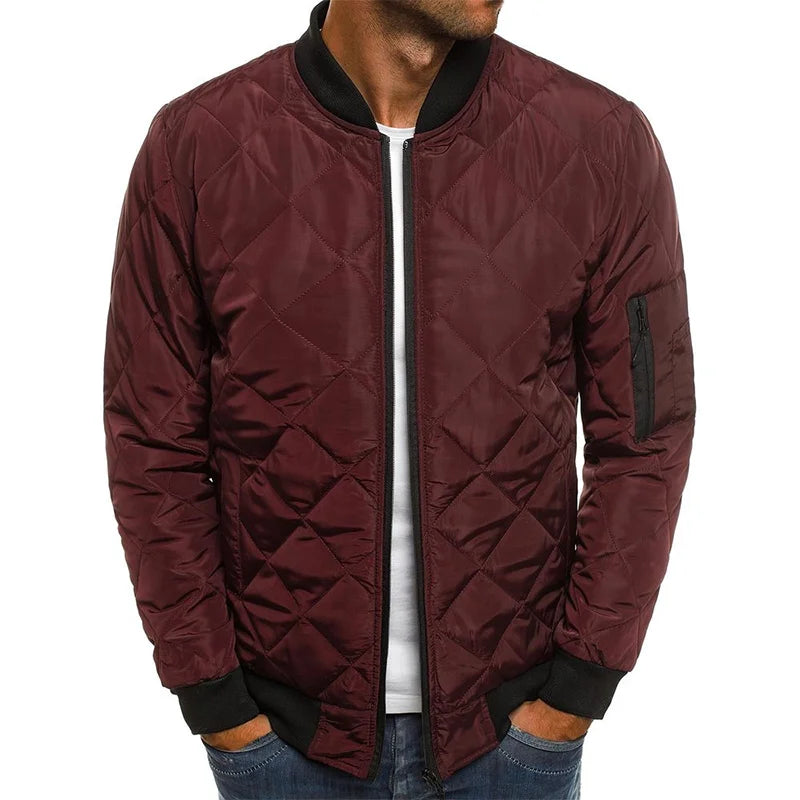 Damian™ - Lässige Jacke mit Rauten-Design