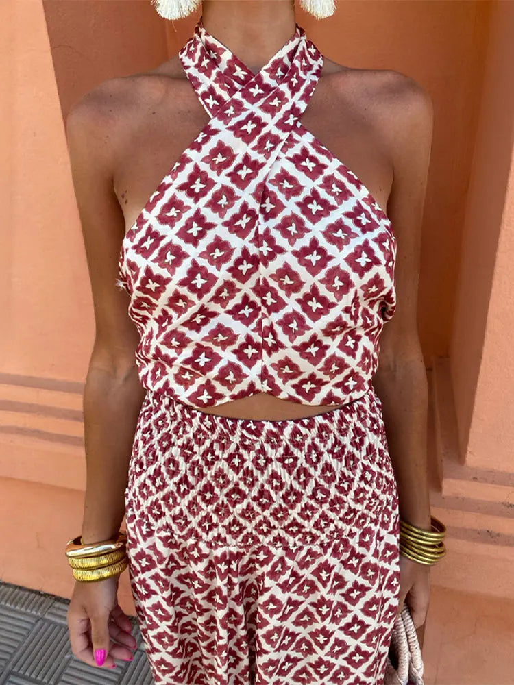 Mickay | Elegantes, gerafftes Midikleid mit freien Schultern