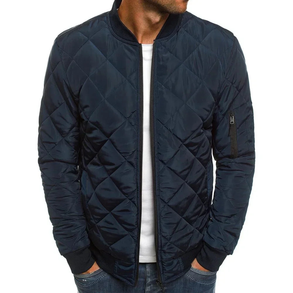 Damian™ - Lässige Jacke mit Rauten-Design