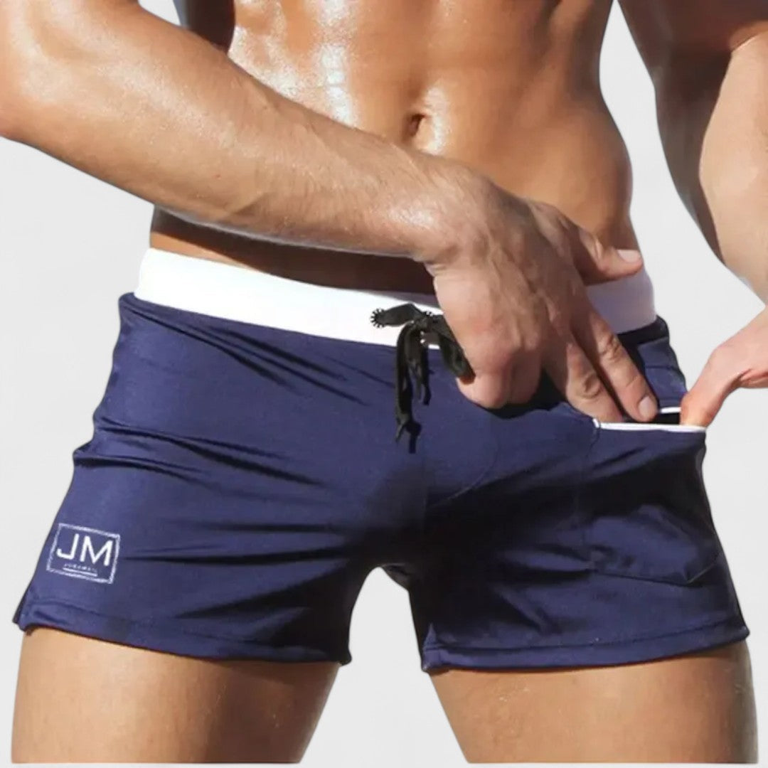 Peter | Handgefertigte kurze Badehose für Herren