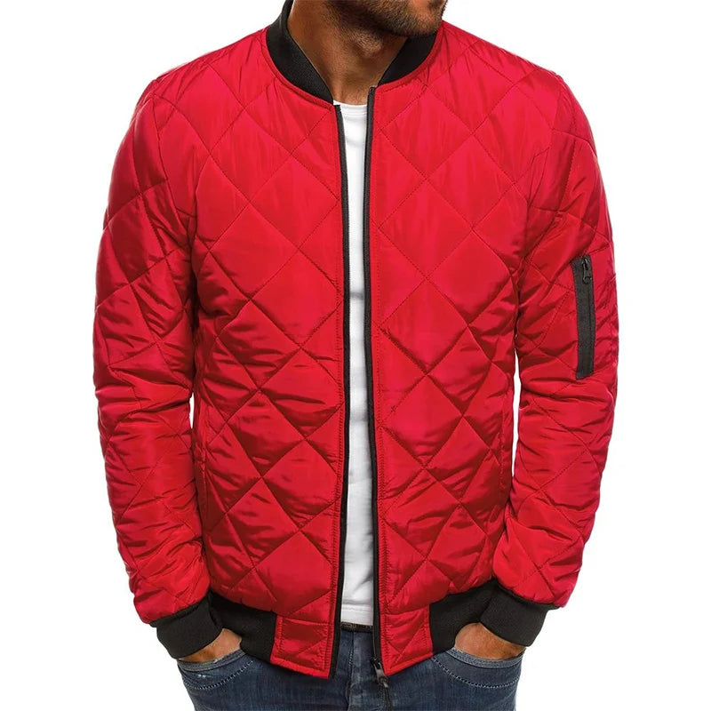Damian™ - Lässige Jacke mit Rauten-Design