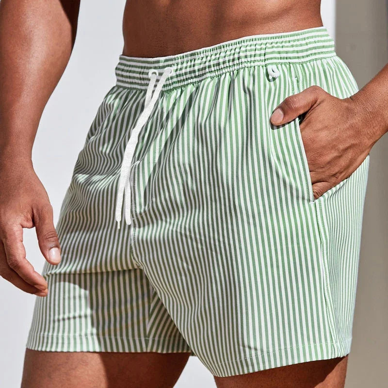 Edward | Elegante Badeshorts mit Streifen