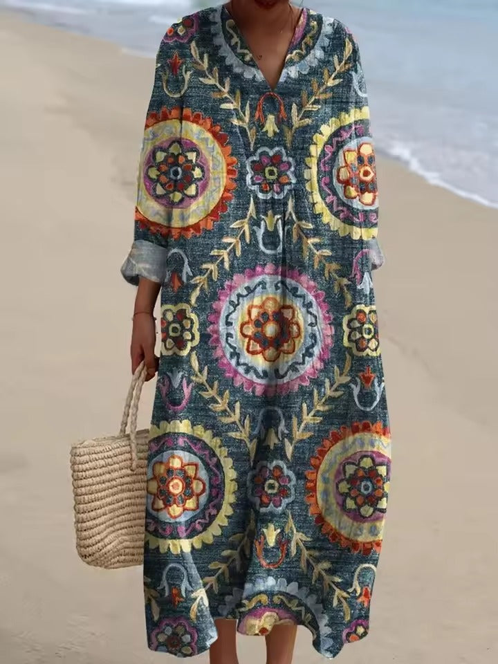 Emily – Elegantes Hemdkleid mit Blumenmuster