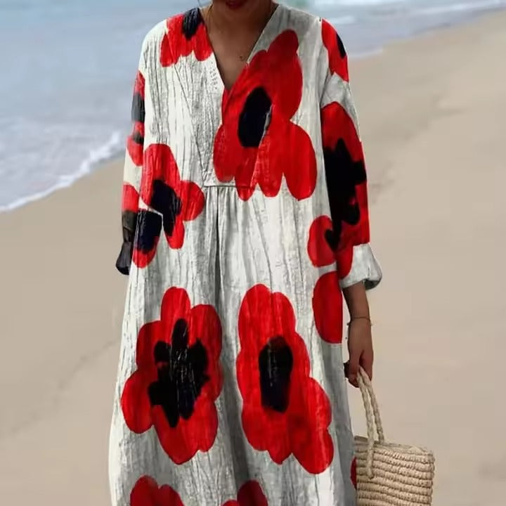 Emily – Elegantes Hemdkleid mit Blumenmuster