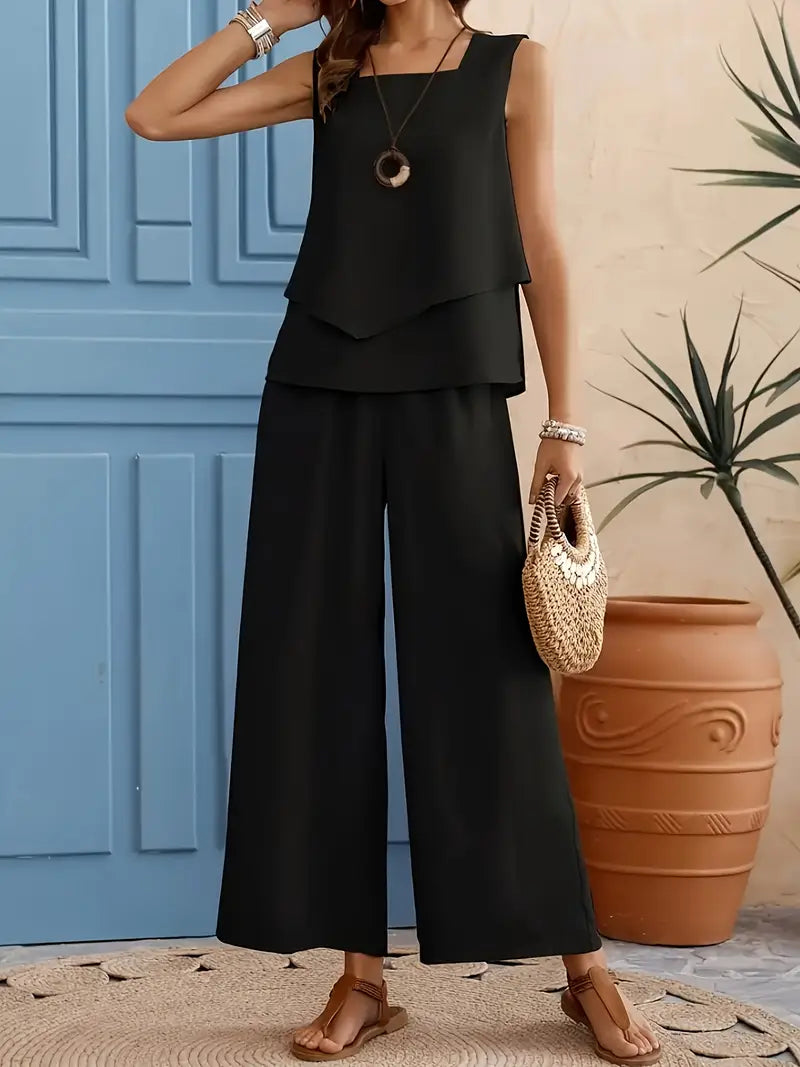 Zélie | Zweiteiliges Ensemble, fließend und elegant