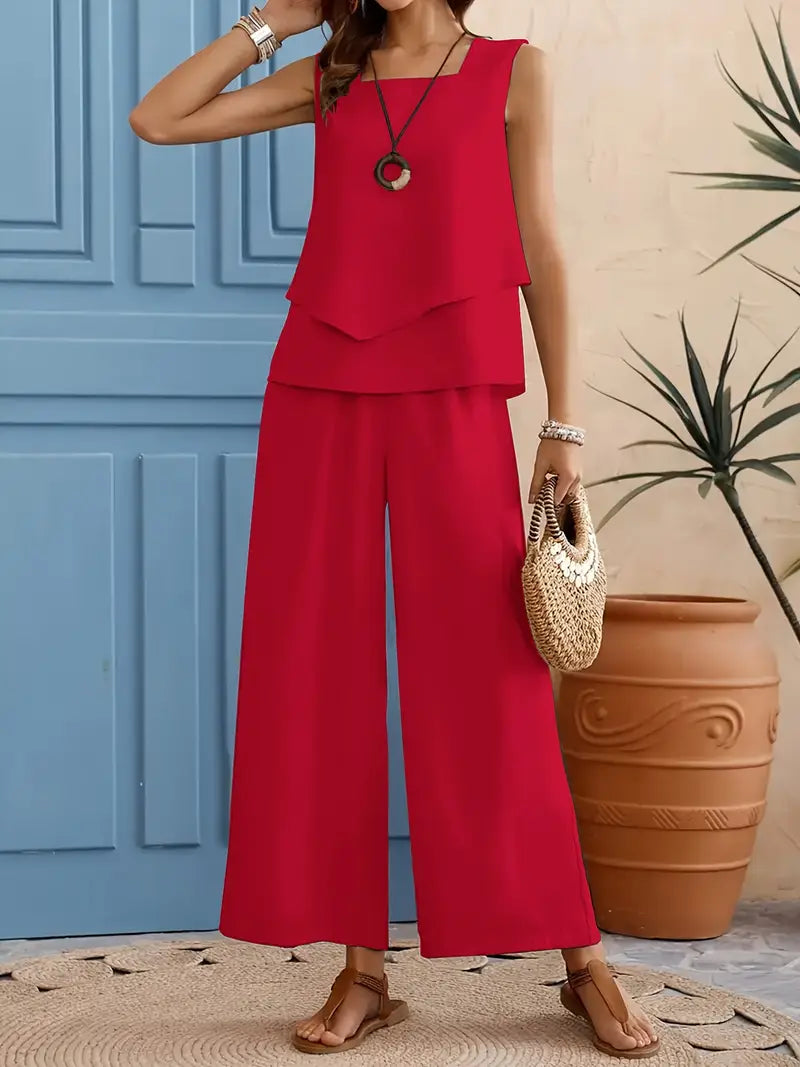 Zélie | Zweiteiliges Ensemble, fließend und elegant