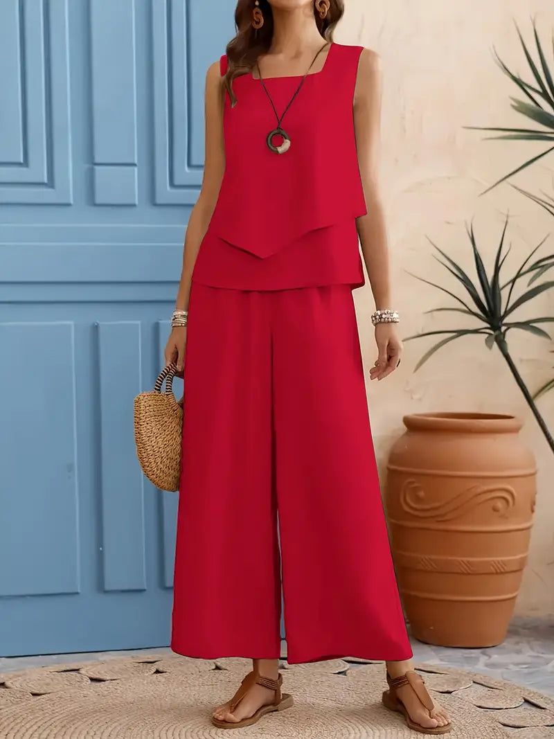 Zélie | Zweiteiliges Ensemble, fließend und elegant