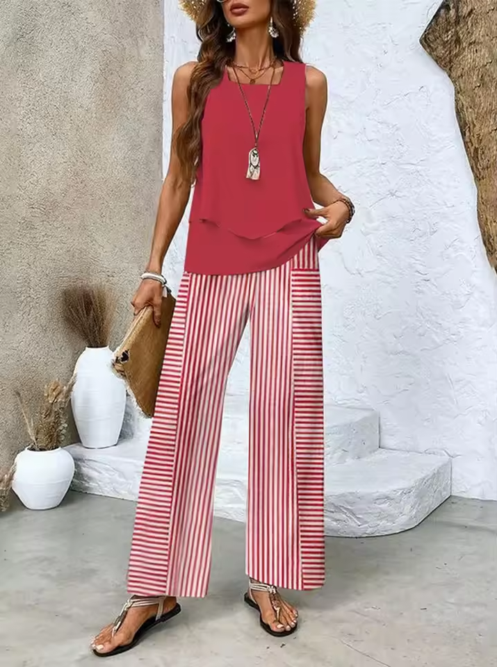 Zweiteiliges Set mit Top und passender Hose