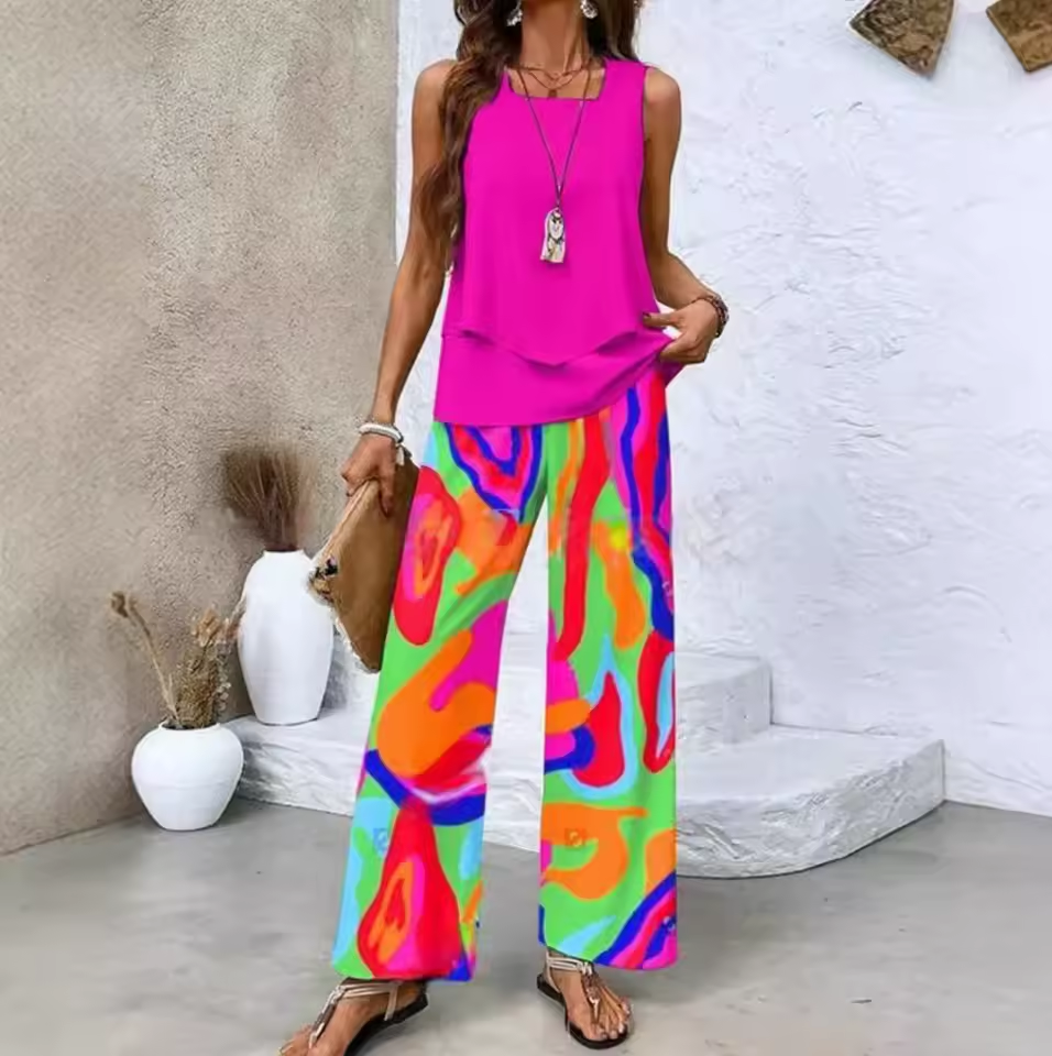 Zweiteiliges Set mit Top und passender Hose