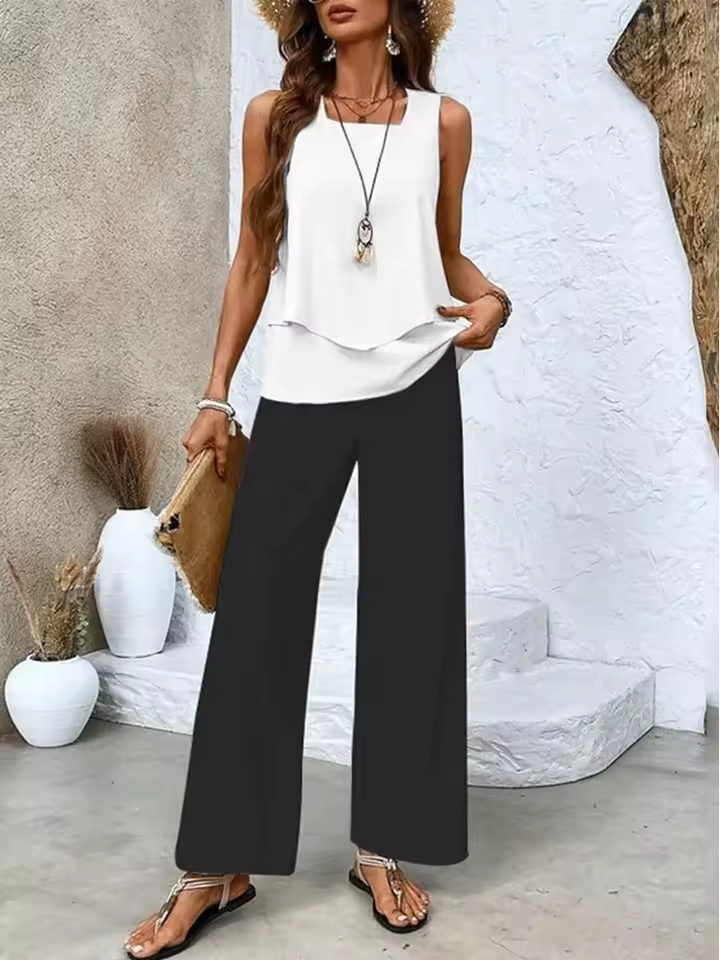 Zweiteiliges Set mit Top und passender Hose