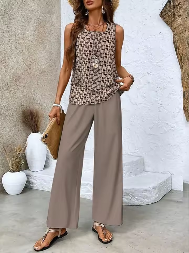 Zweiteiliges Set mit Top und passender Hose