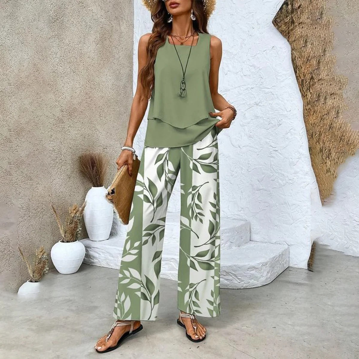Zweiteiliges Set mit Top und passender Hose