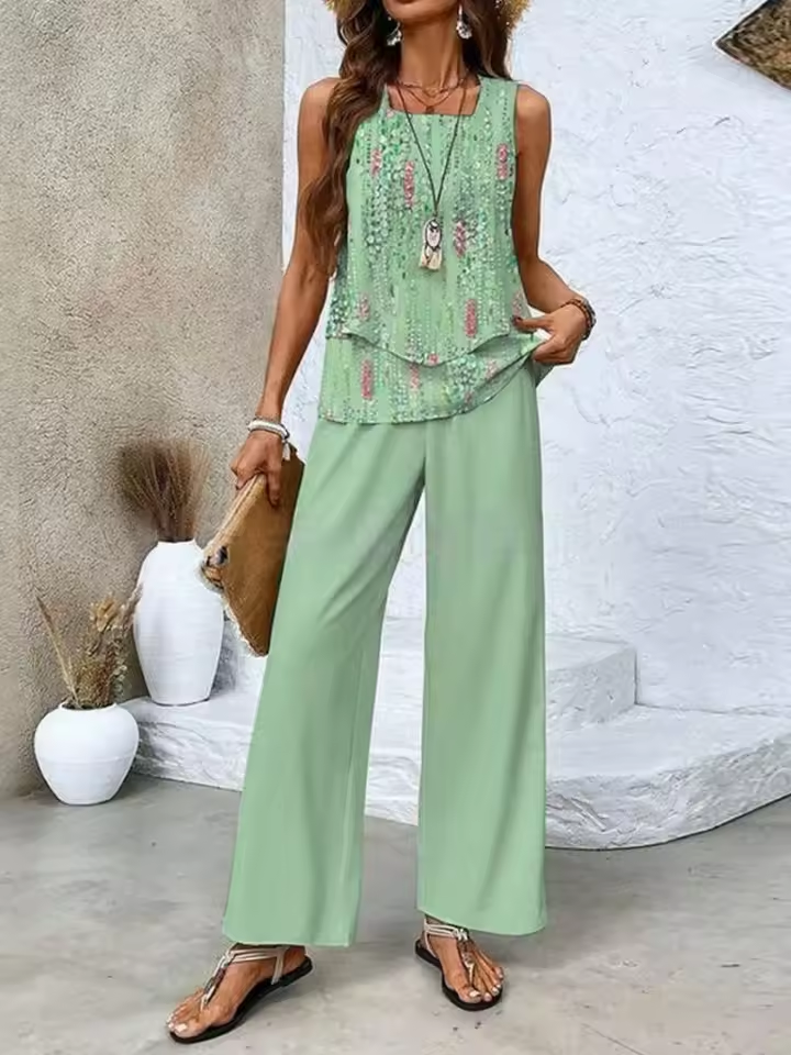 Zweiteiliges Set mit Top und passender Hose