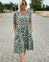 Nelia™ | Sommerkleid mit Rundhalsausschnitt und hübschem Print