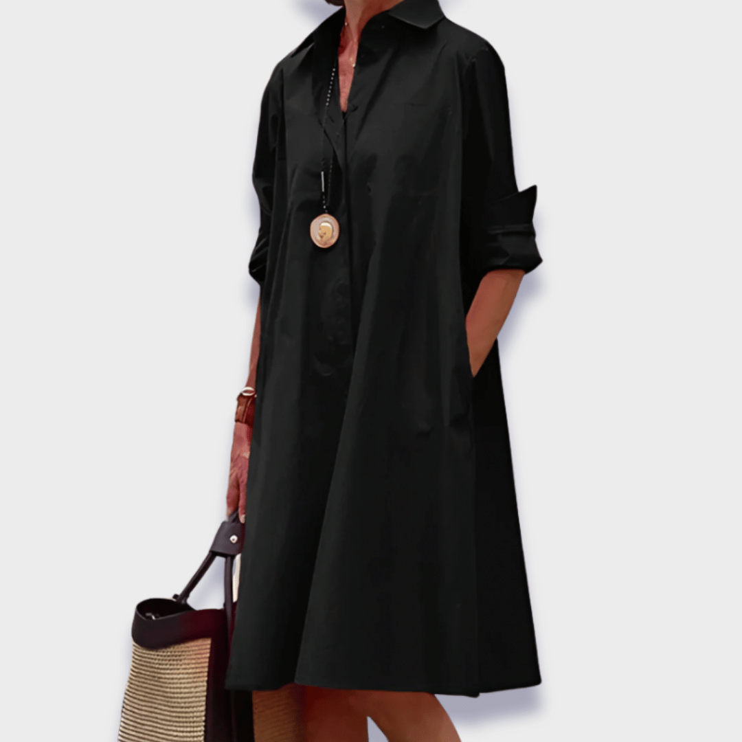 Bettina - Elegantes Polokleid aus hochwertigem Stoff