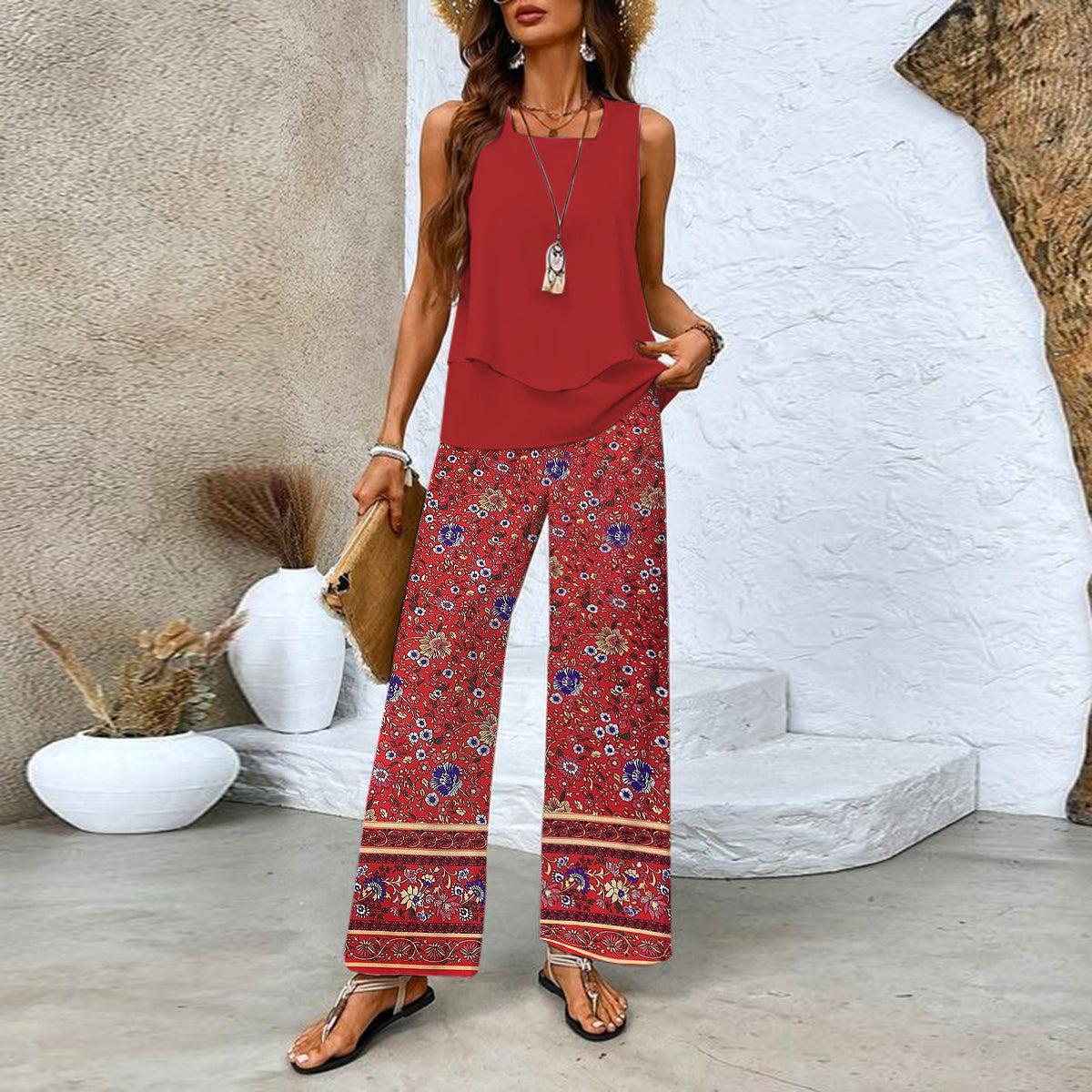 Zweiteiliges Set mit Top und passender Hose