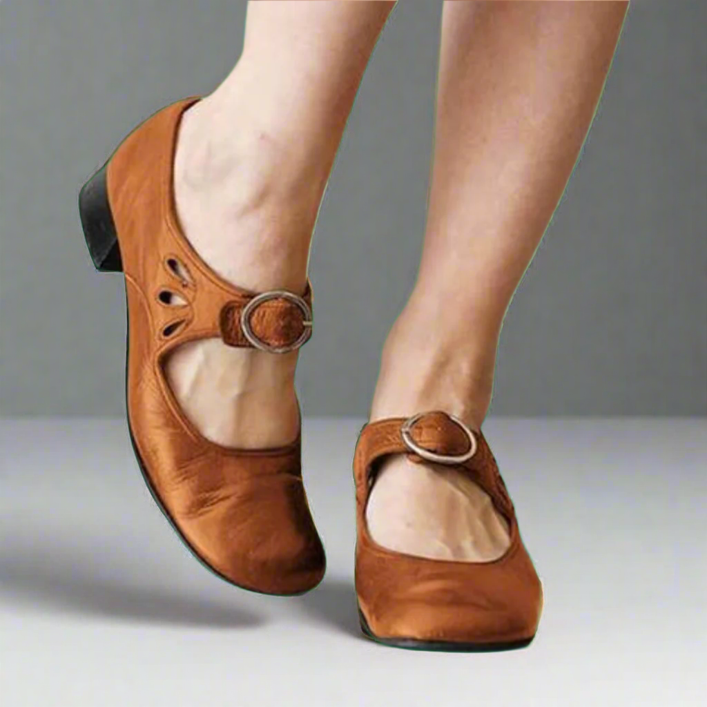 Sköna | Orthopädische Ledersandalen mit bequemer keilförmiger Sohle