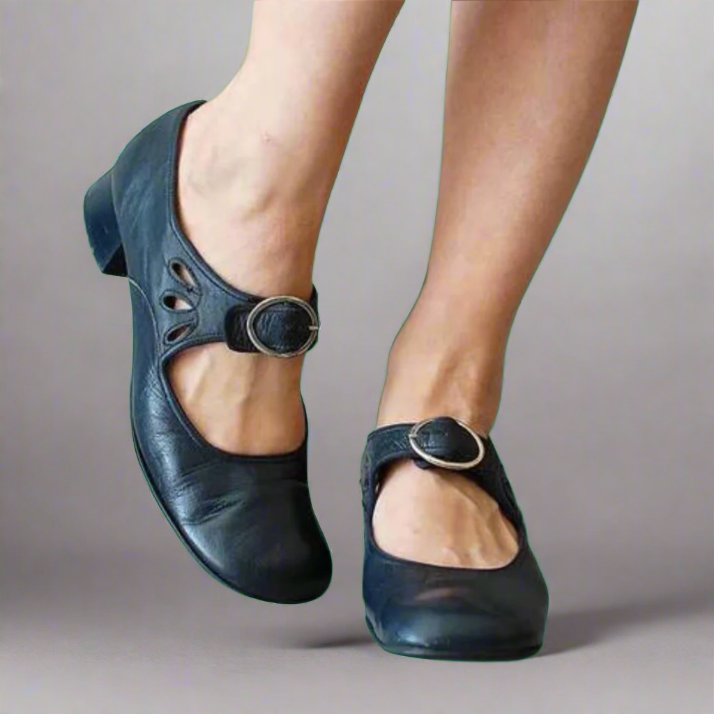 Sköna | Orthopädische Ledersandalen mit bequemer keilförmiger Sohle