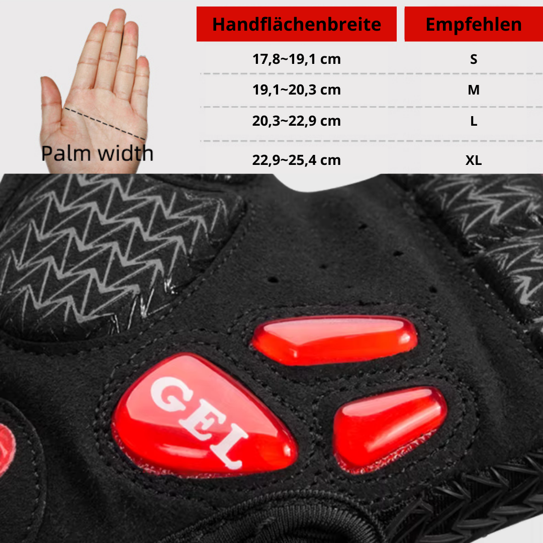ROCKBROS Fahrradhandschuhe Pro - Atmungsaktiv & Stoßdämpfend