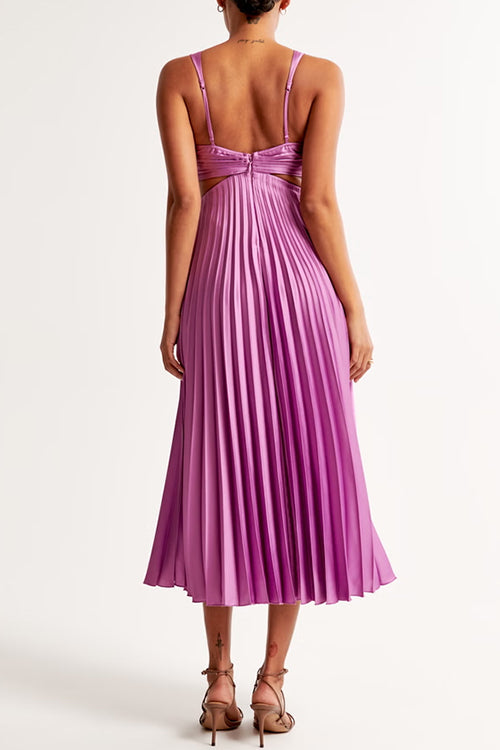 Elsa - Plissiertes Maxikleid