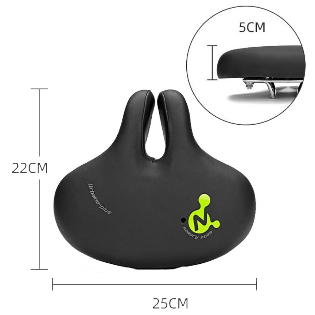 Fahrradsattel Comfort - Ergonomisch, Stoßdämpfend & Ohne Sattelnase