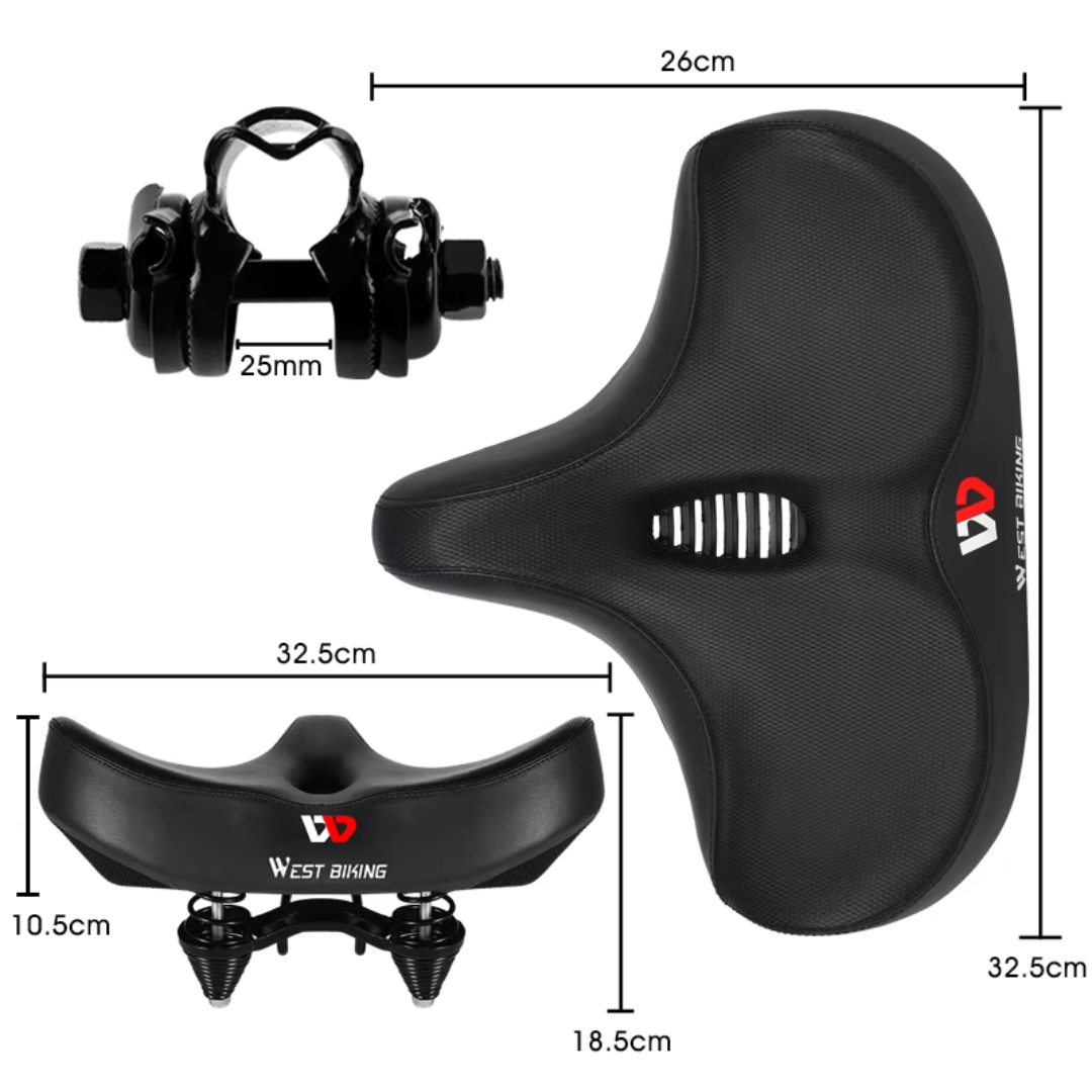 Fahrradsattel Ergonomisch - Komfortabel mit Stoßdämpfung