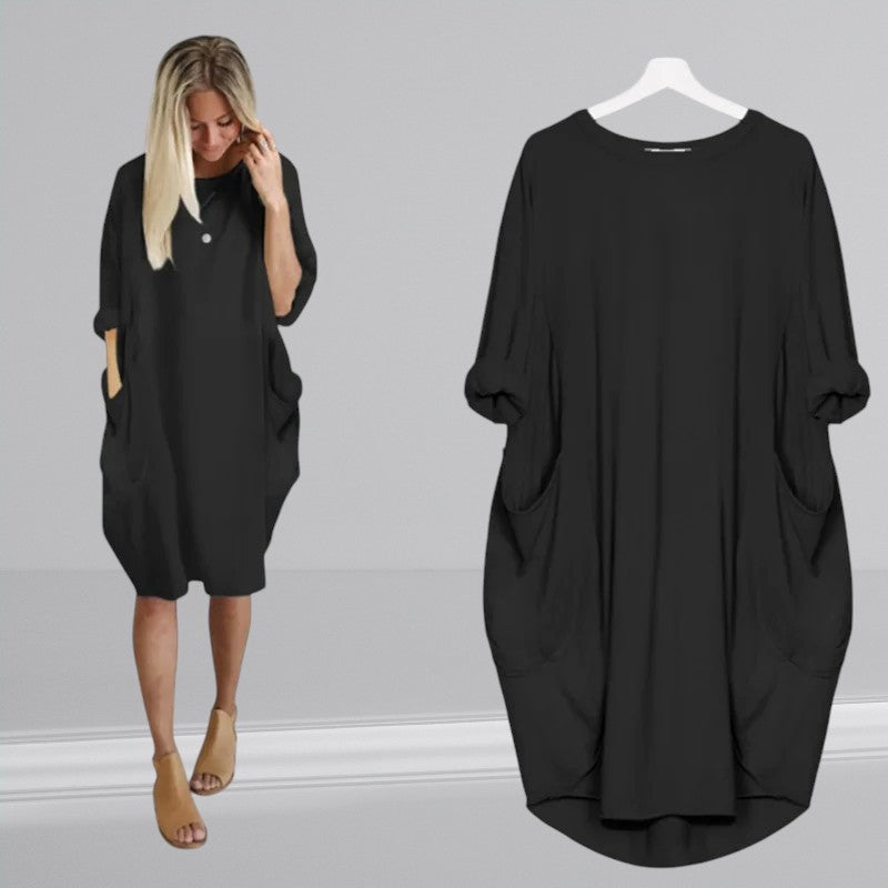 Tuva™ - Minimalistisches Taschenkleid