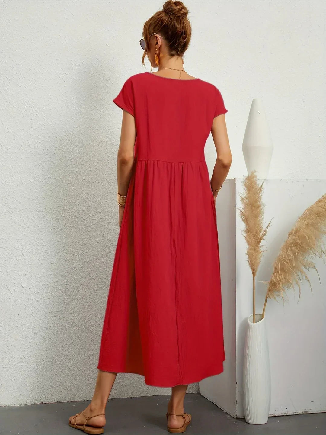 Bianca™ - Leichtes Kleid aus weicher Baumwolle mit Taschen