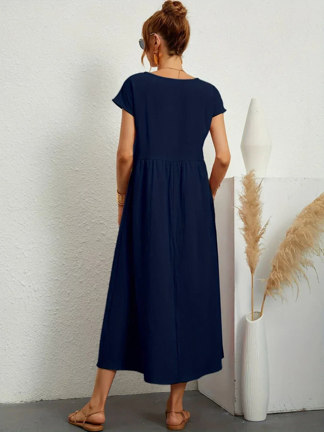 Bianca™ - Leichtes Kleid aus weicher Baumwolle mit Taschen