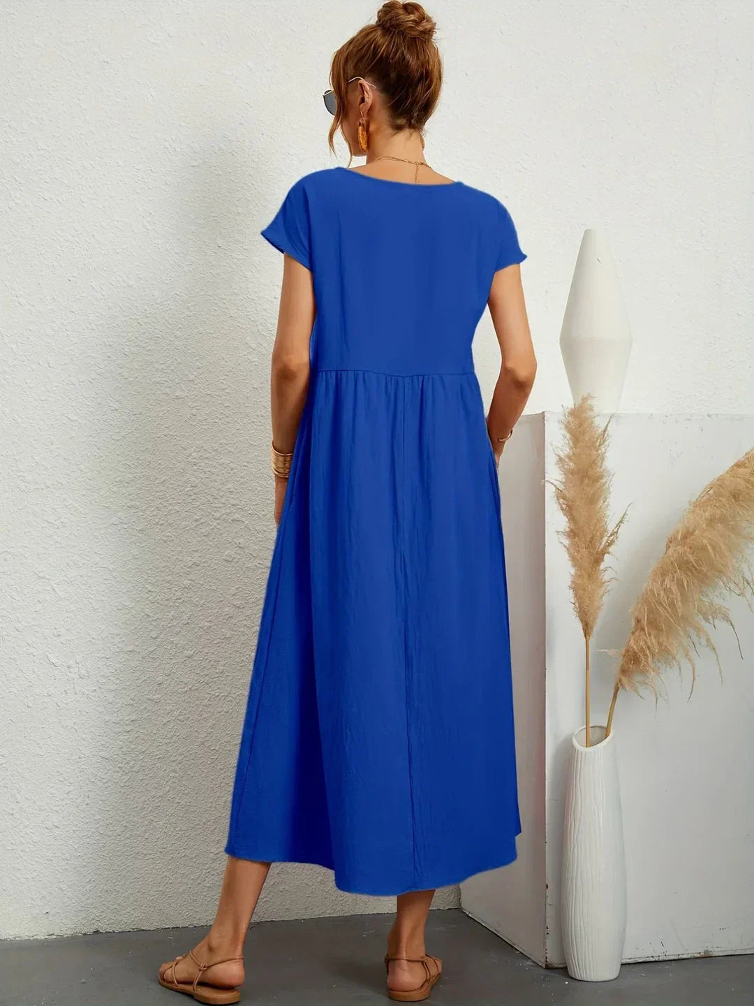 Bianca™ - Leichtes Kleid aus weicher Baumwolle mit Taschen