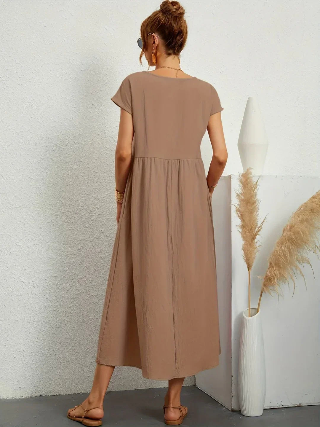 Bianca™ - Leichtes Kleid aus weicher Baumwolle mit Taschen